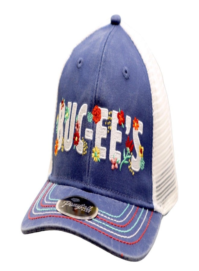 Buc-ee's Adjustable Snapback Trucker Hat Buc'ees Logo Embroidered on Front, One Size Fits All - Image 1